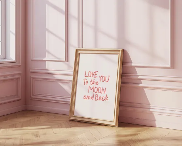 Love You To The Moon And Back Love Poster