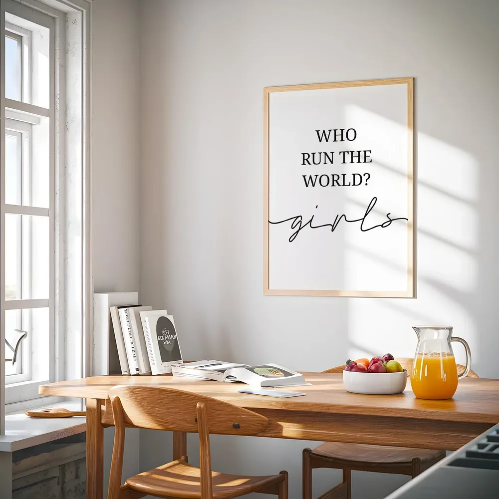 Who Run The World Girls Wall Art Print - Image 2