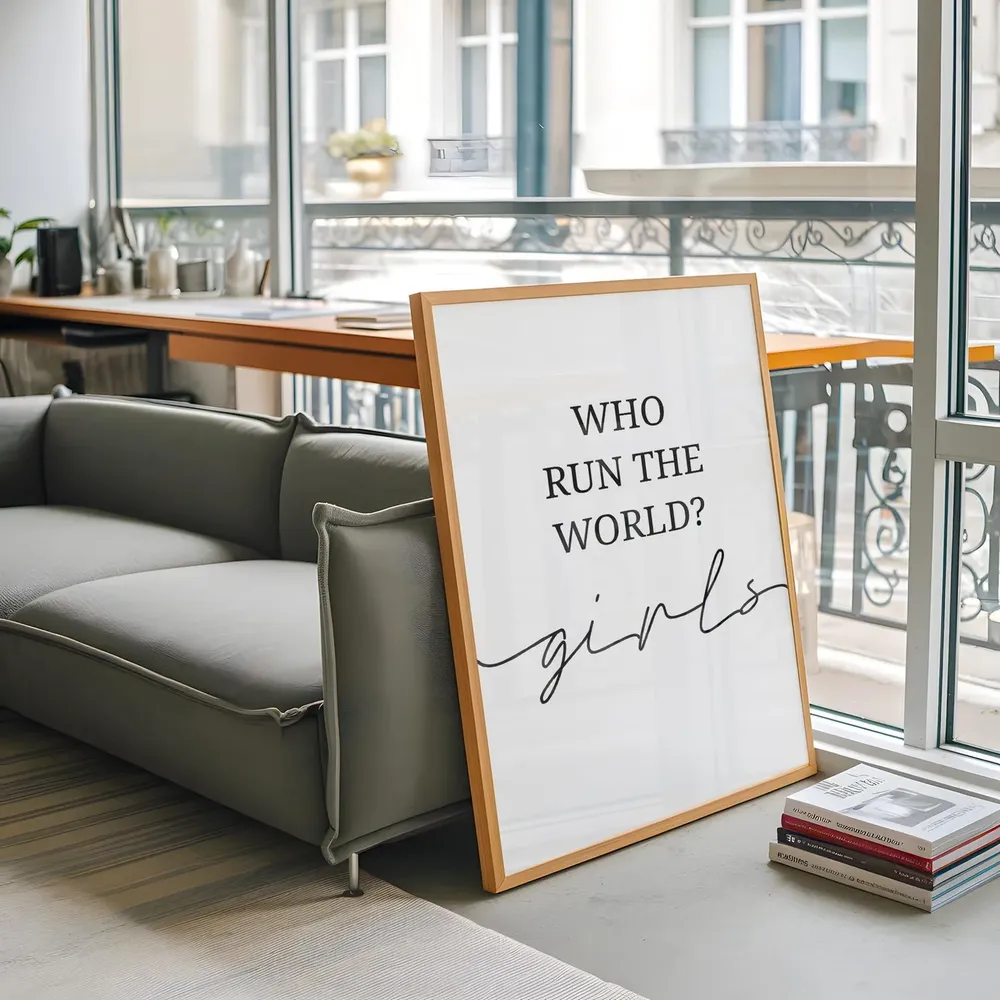 Who Run The World Girls Wall Art Print - Image 4