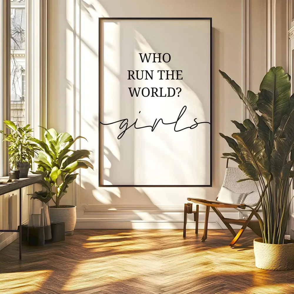 Who Run The World Girls Wall Art Print - Image 5