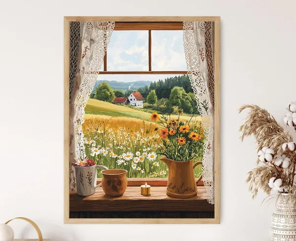 Hedebo Embroidered Curtain Illustration, Danish Whitework