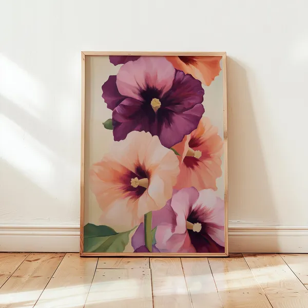 Georgia Okeeffe Inspired Floral Poster Print
