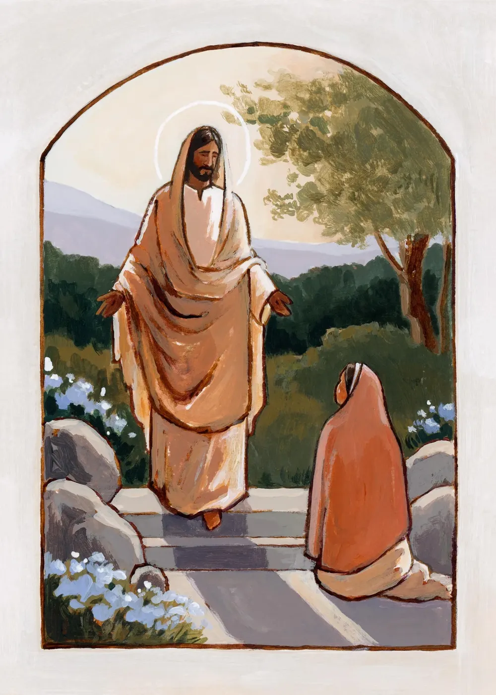 Mary Magdalene at the Tomb, Easter Sunday Art Print - Image 2