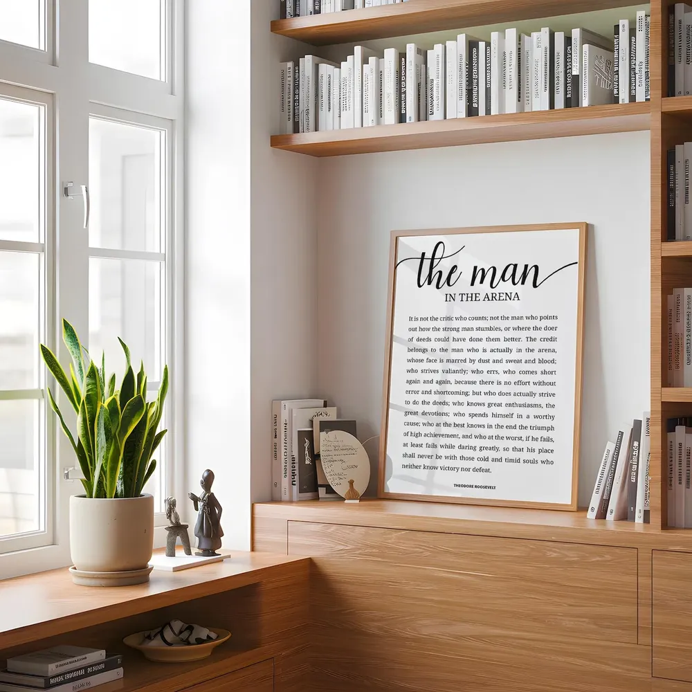 The Man In The Arena Art Print, Theodore Roosevelt - Image 4