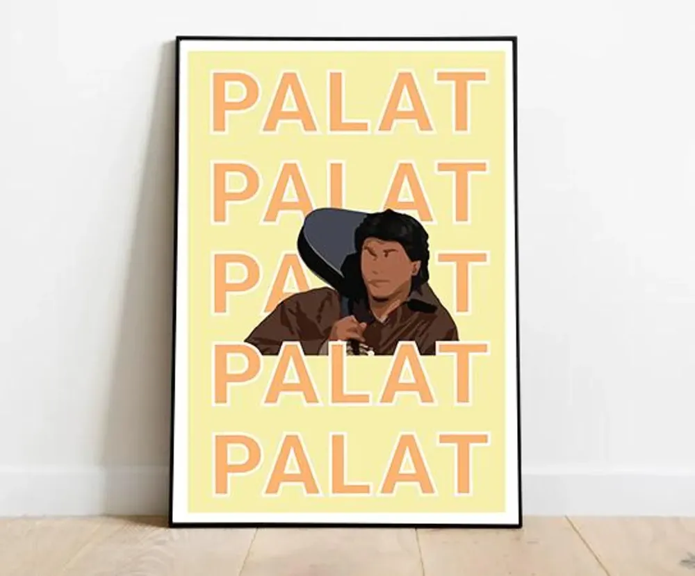 DDLJ Palat Poster, Shah Rukh Khan Bollywood Art