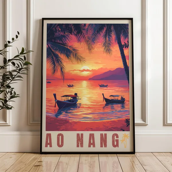 Ao Nang - Thailand Travel Poster