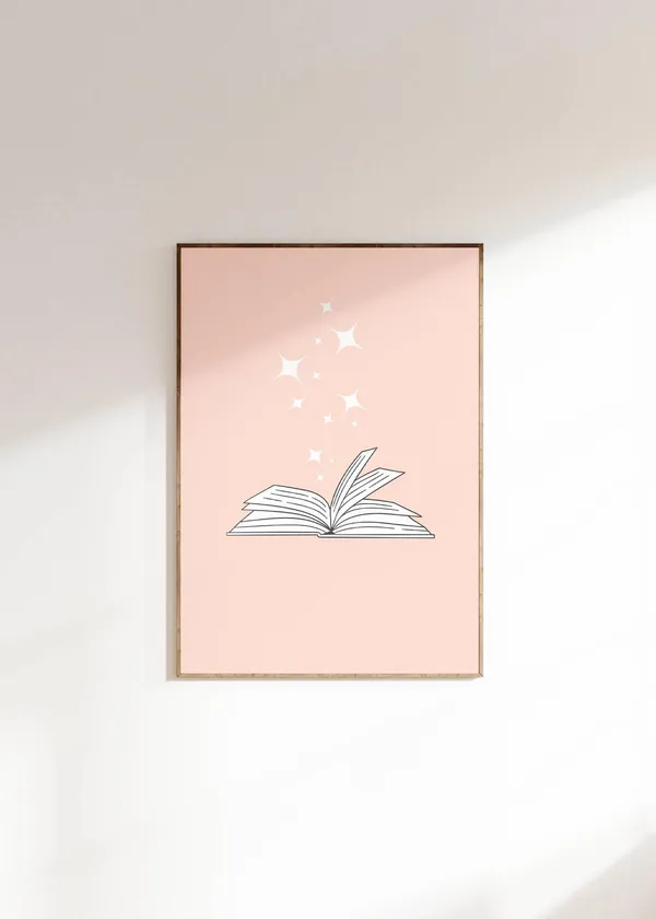 Bookish Print, Book Lover Gift Wall Art