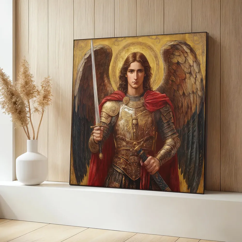 Archangel Michael Religious Angel Art Print