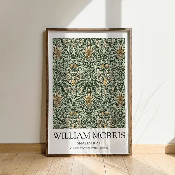 William Morris Snakeshead Vintage Poster