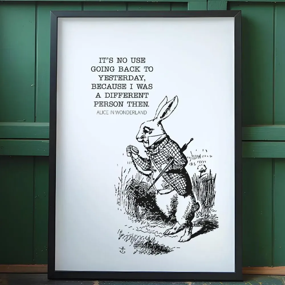 Alice In Wonderland Art Print, Book Page Decor - Image 6