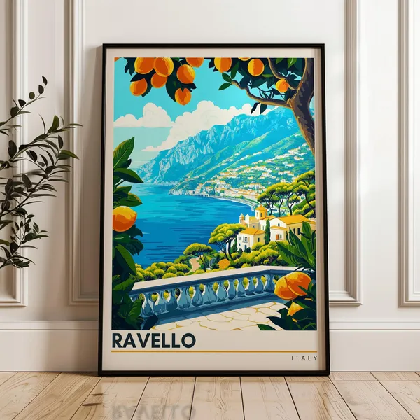 Ravello - Vintage Italy Travel Poster