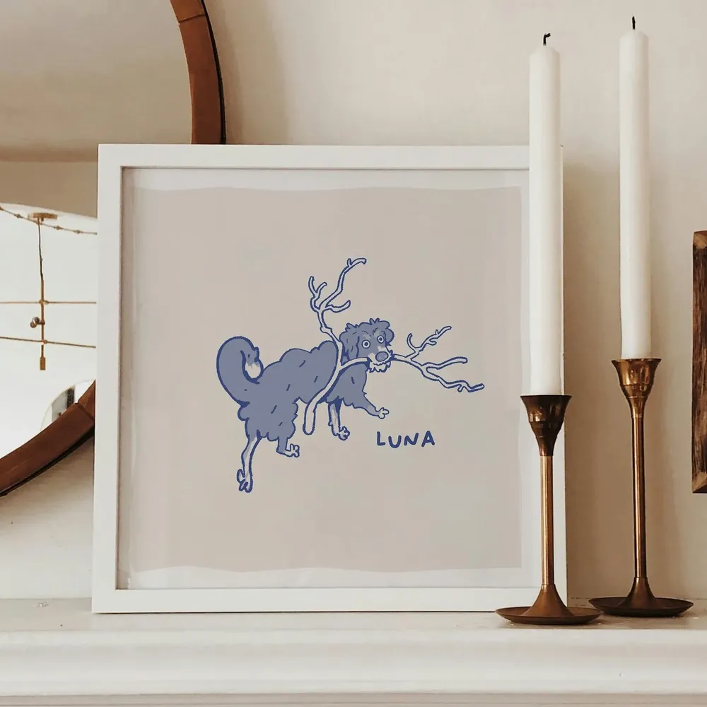 Custom Badly Drawn Pet Portrait, Funny Pet Print - Image 5