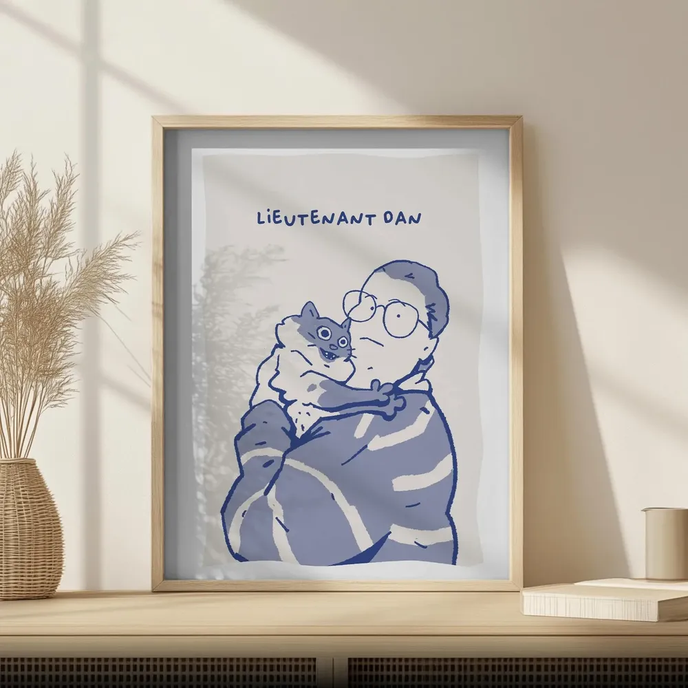 Custom Badly Drawn Pet Portrait, Funny Pet Print - Image 2