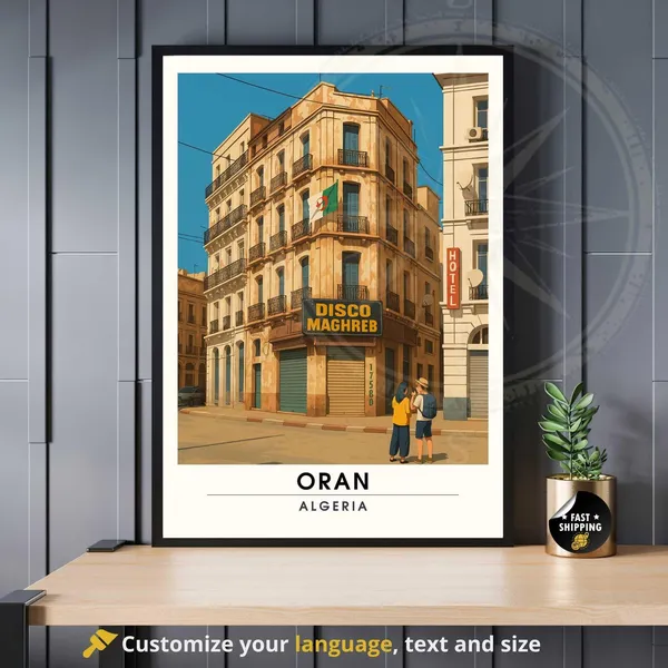 Oran Disco Maghreb Algeria Art Print