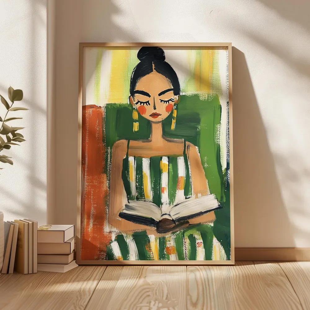 Colorful Reading Travel Poster