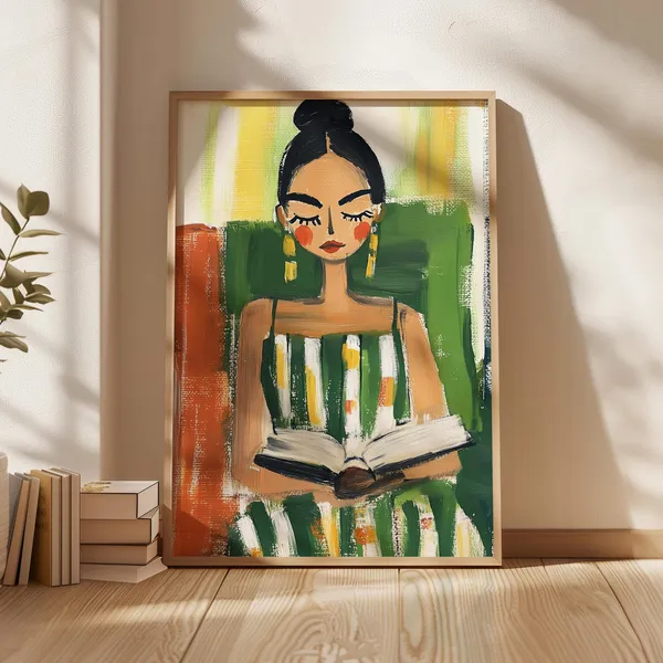 Colorful Reading Travel Poster