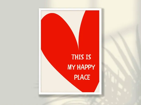 This Is My Happy Place Trendy Wall Art Print