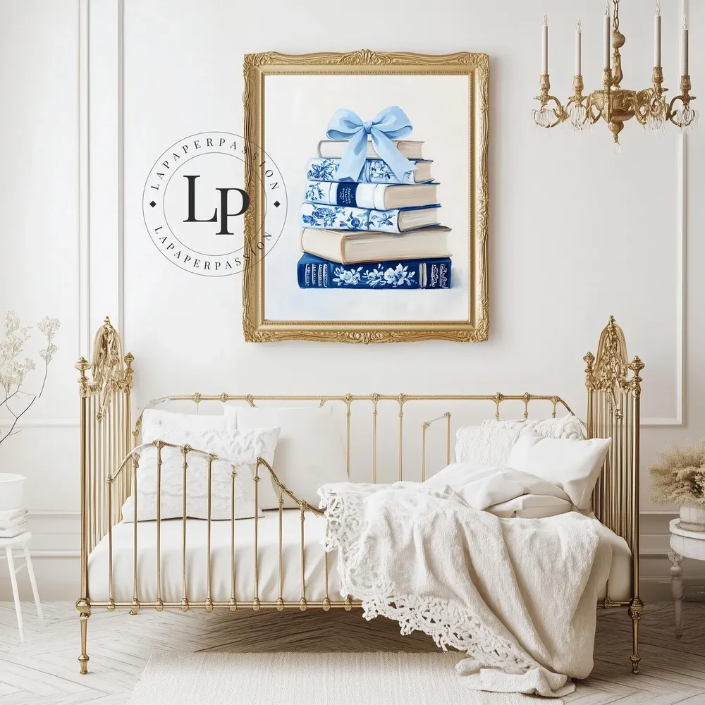 Book Lover Wall Art, Watercolor Booknook Poster - Image 2