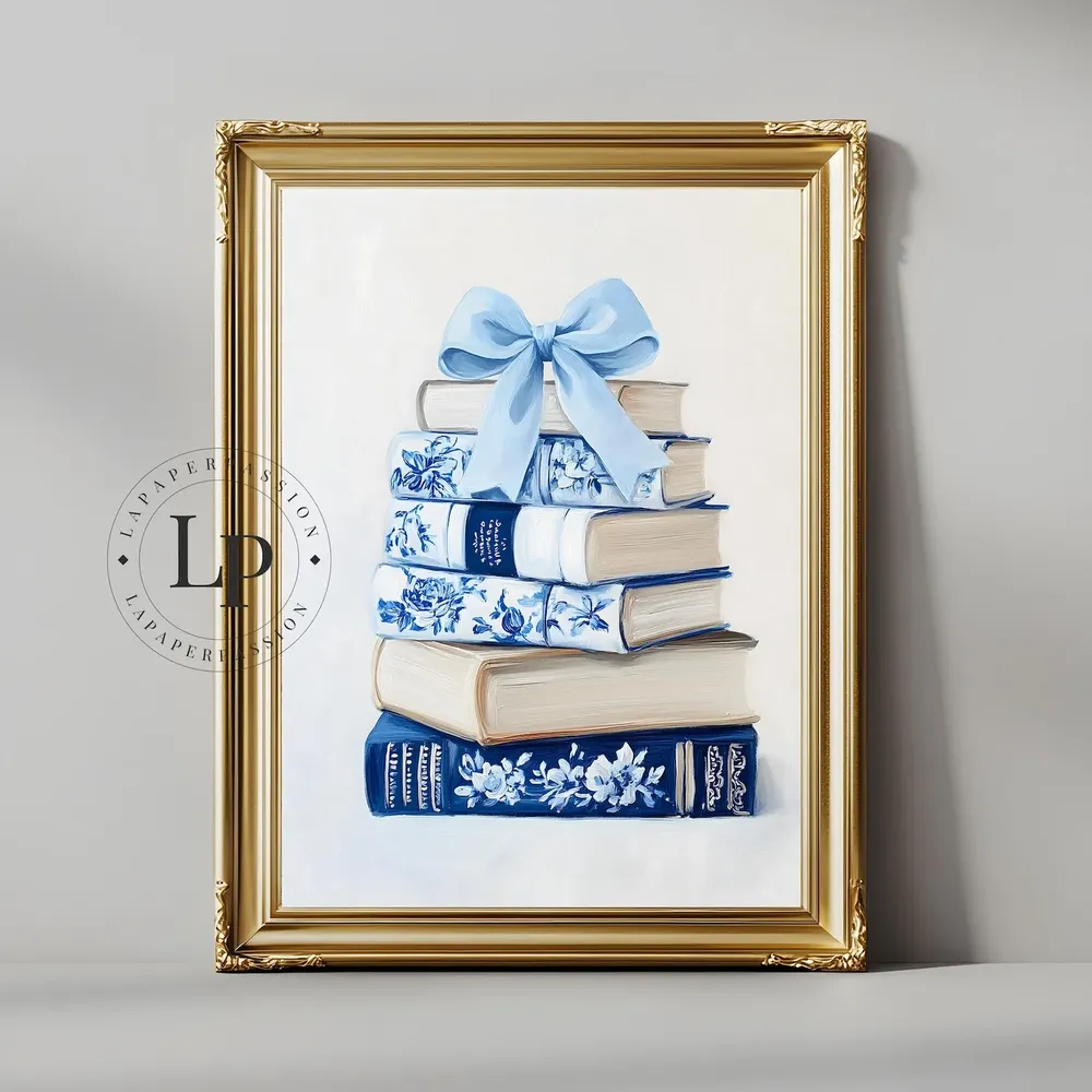 Book Lover Wall Art, Watercolor Booknook Poster