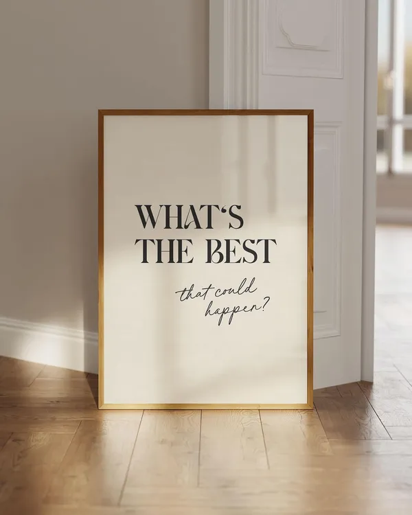 Motivational Quote Black And White Poster Print