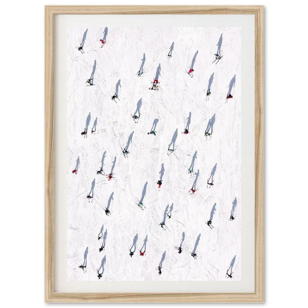 Mountain Ski Print, Winter Cabin Wall Art