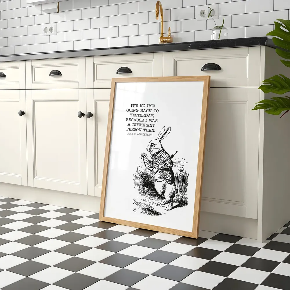 Alice In Wonderland Art Print, Book Page Decor - Image 4