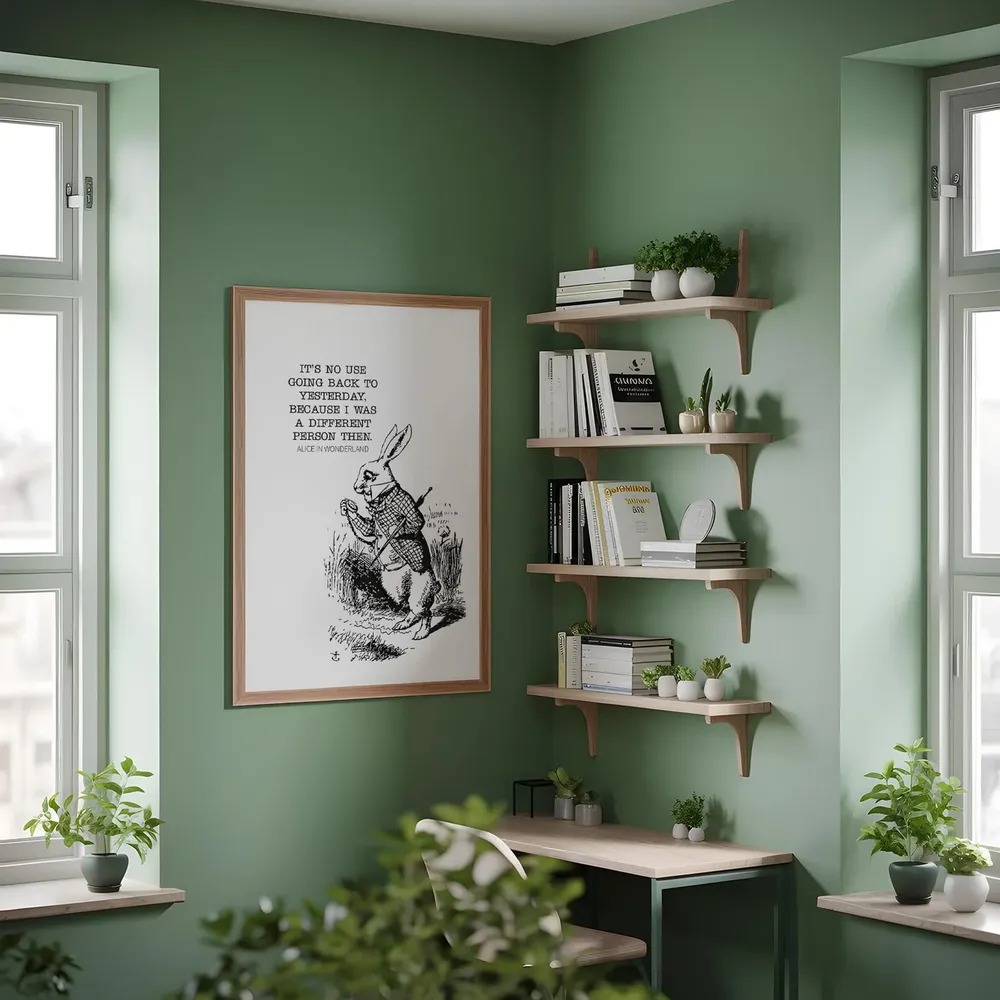 Alice In Wonderland Art Print, Book Page Decor - Image 3