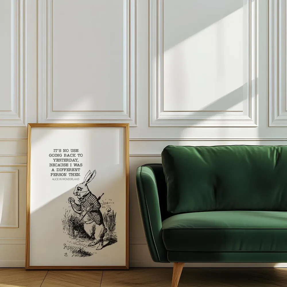 Alice In Wonderland Art Print, Book Page Decor - Image 2