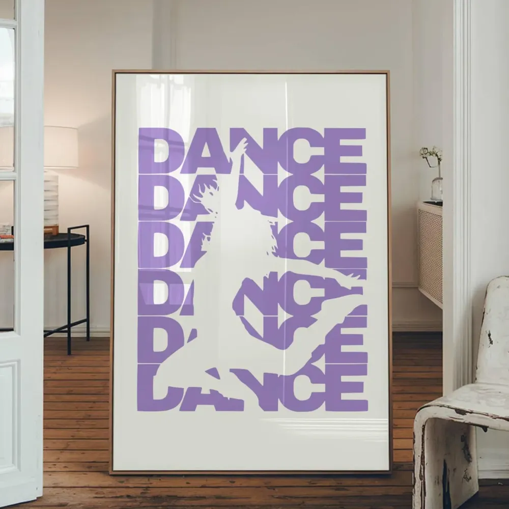 Preppy Dance Poster, Trendy Studio Wall Art