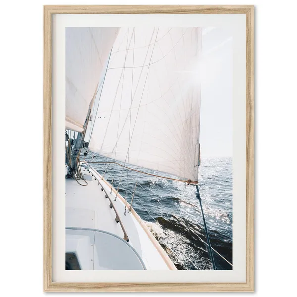 Sailboat Fine Art Print, Coastal Nautical Decor