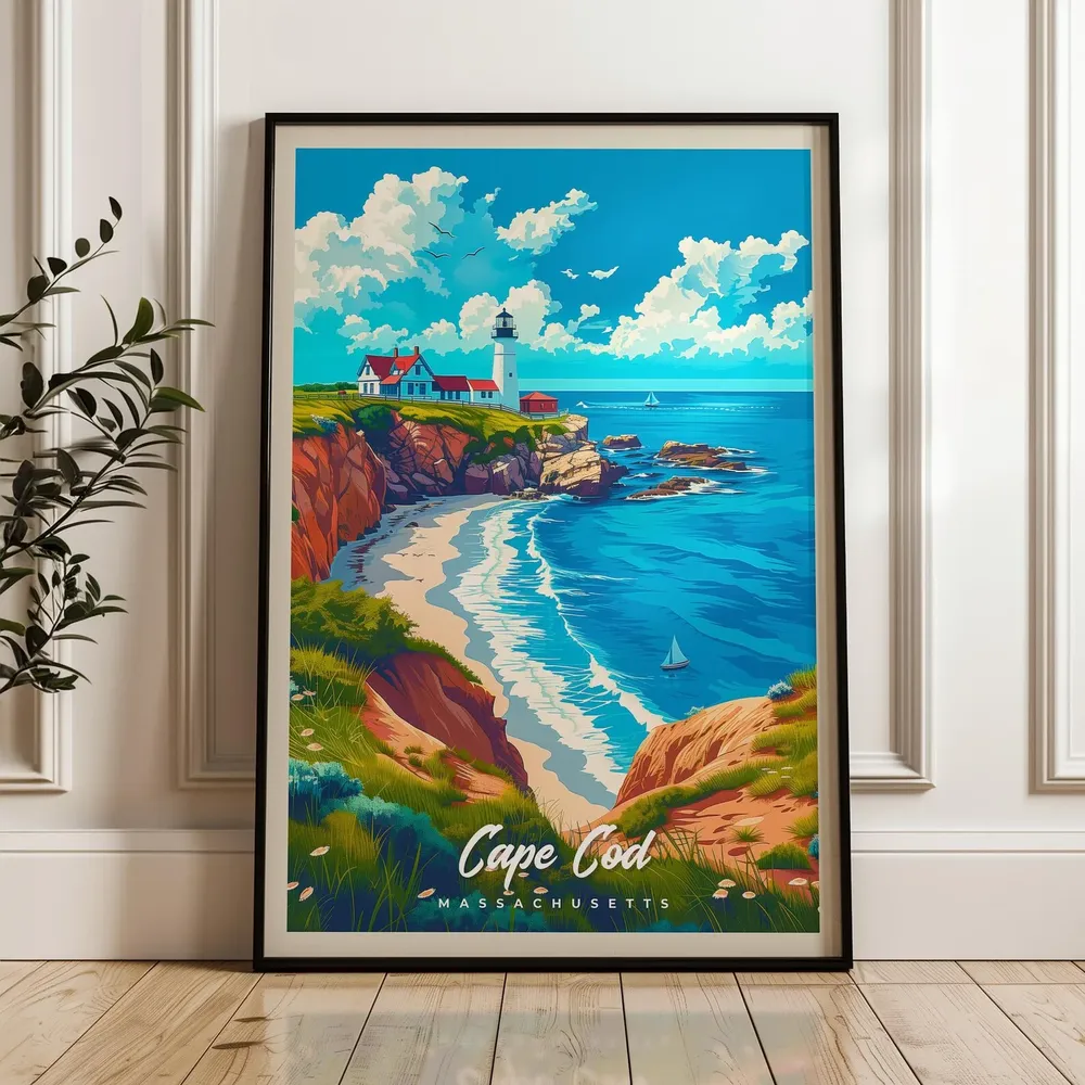 Cape Cod Home Office Decor Art Print