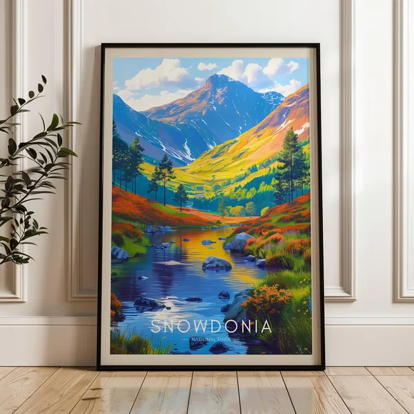 Snowdonia - Vintage Travel Poster