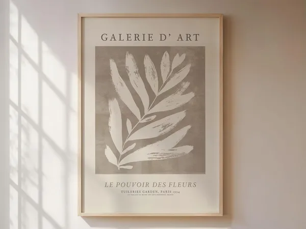 Des Fleurs Botanical Illustration, Vintage Poster Art Print