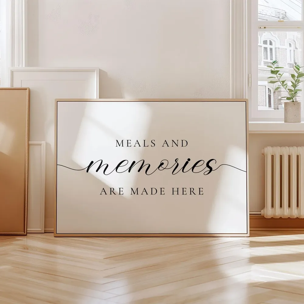 Meals Memories Are Made Here Poster Print - Image 3