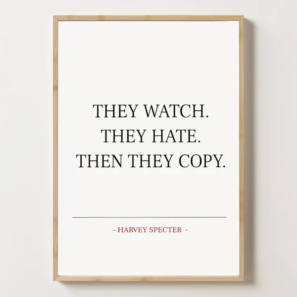 Harvey Specter Quote Poster, TV Character Art Print