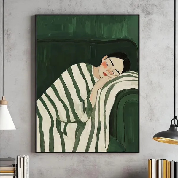 Abstract People Living Room Wall Art Print