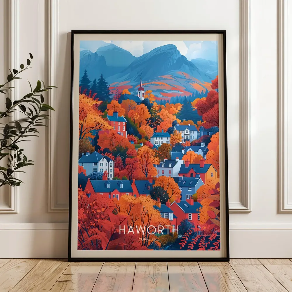 Haworth Travel Poster, United Kingdom Art Print