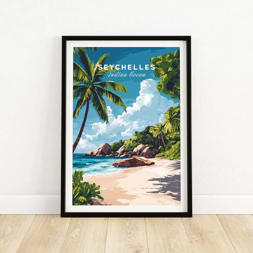 Seychelles Beach - Coastal Wall Art