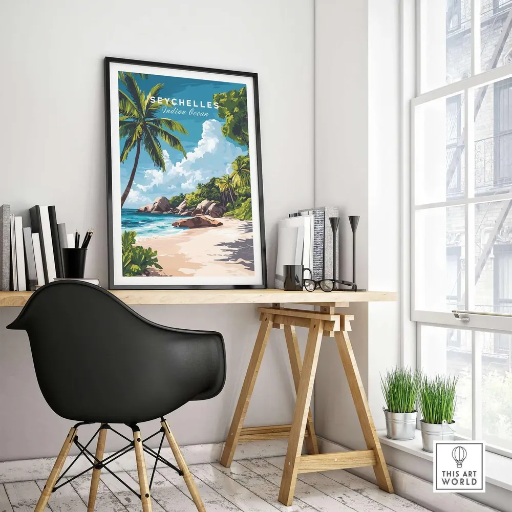 Seychelles Beach - Coastal Wall Art - Image 4