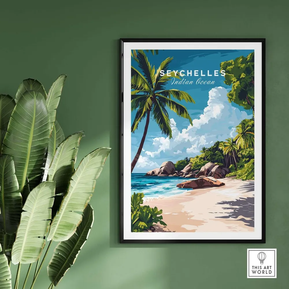 Seychelles Beach - Coastal Wall Art - Image 2