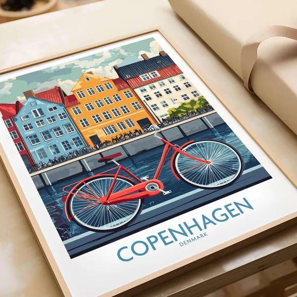 Copenhagen - Denmark Travel Art