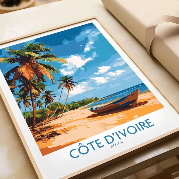 Cte Divoire Poster Print, Home Decor Artwork