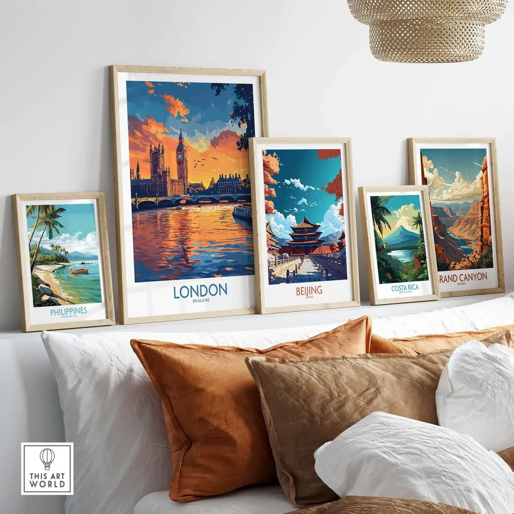 London Print, River Thames Big Ben Poster Print - Image 3
