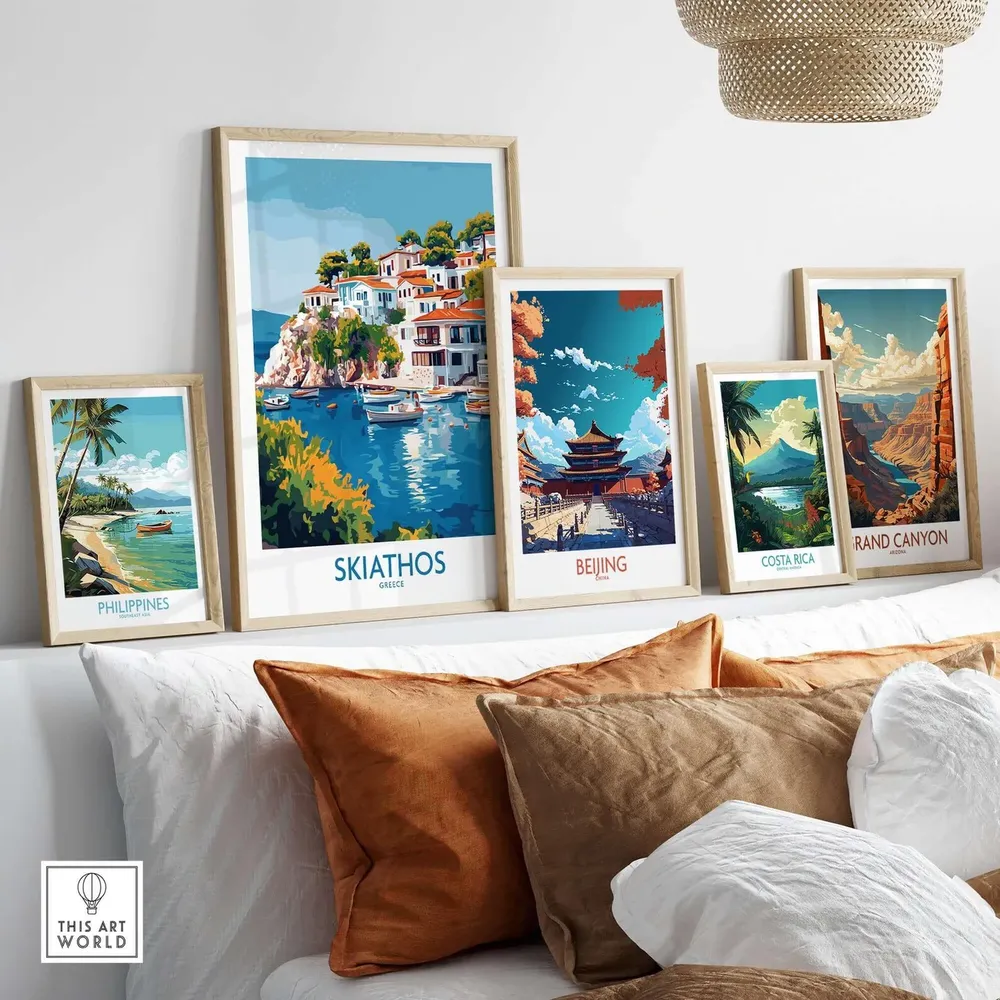 Skiathos Travel Poster, Greece Wall Art - Image 3