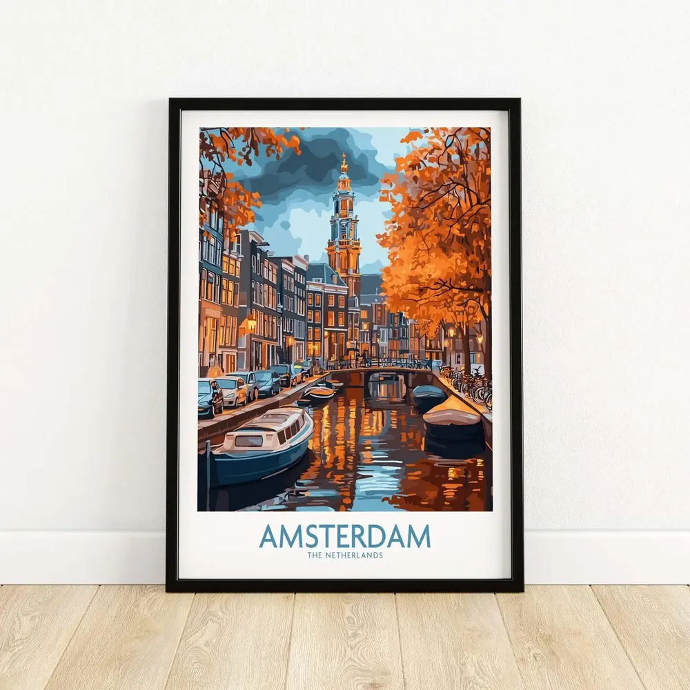 Amsterdam - Vintage Travel Poster - Image 5