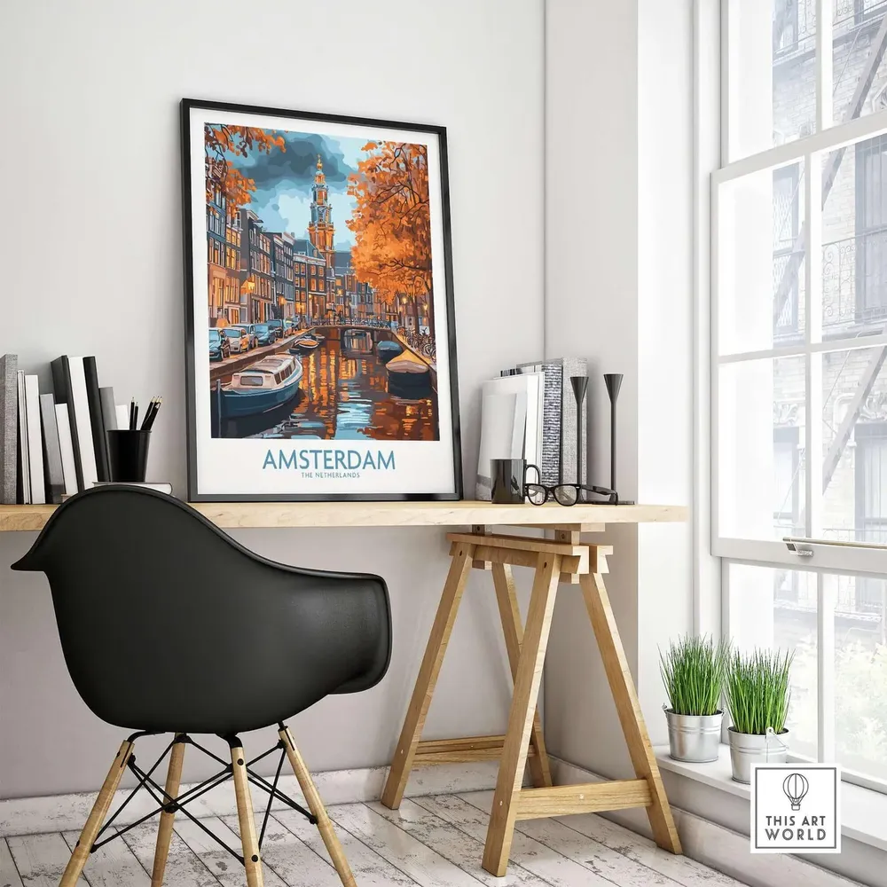 Amsterdam - Vintage Travel Poster - Image 4