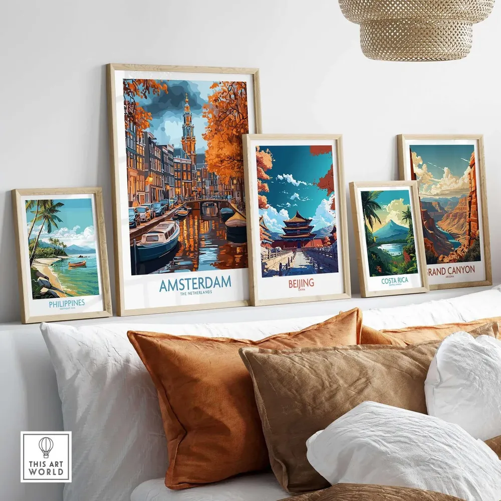 Amsterdam - Vintage Travel Poster - Image 3