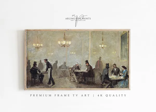 1800s Bar Tavern Vintage Pub Scene Art Print