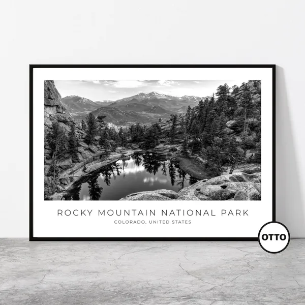 Rocky Mountain National Park Travel Poster, Colorado