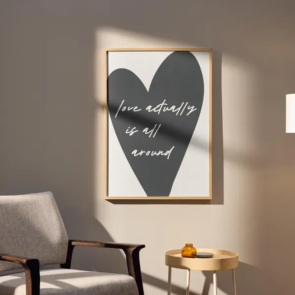 Love Actually Is All Around Wall Art Poster